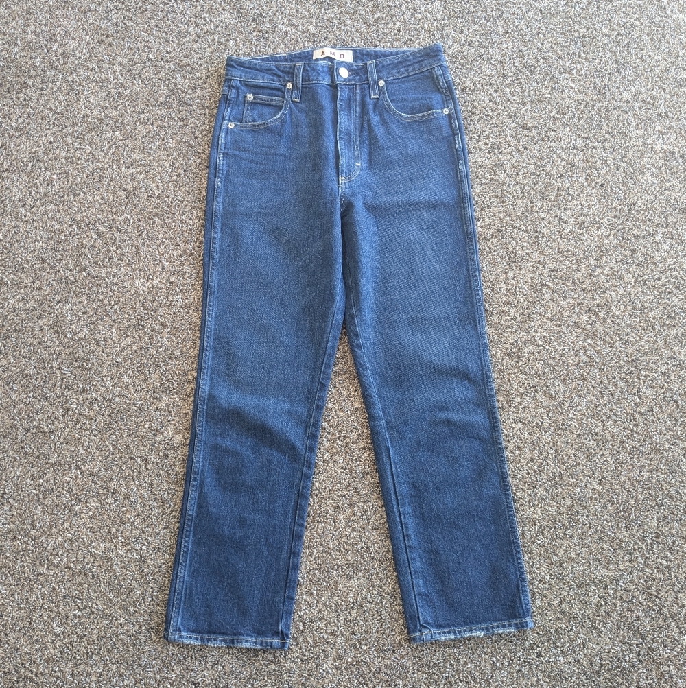 AMO Chloe Crop Straight Jeans In Affection Size 29